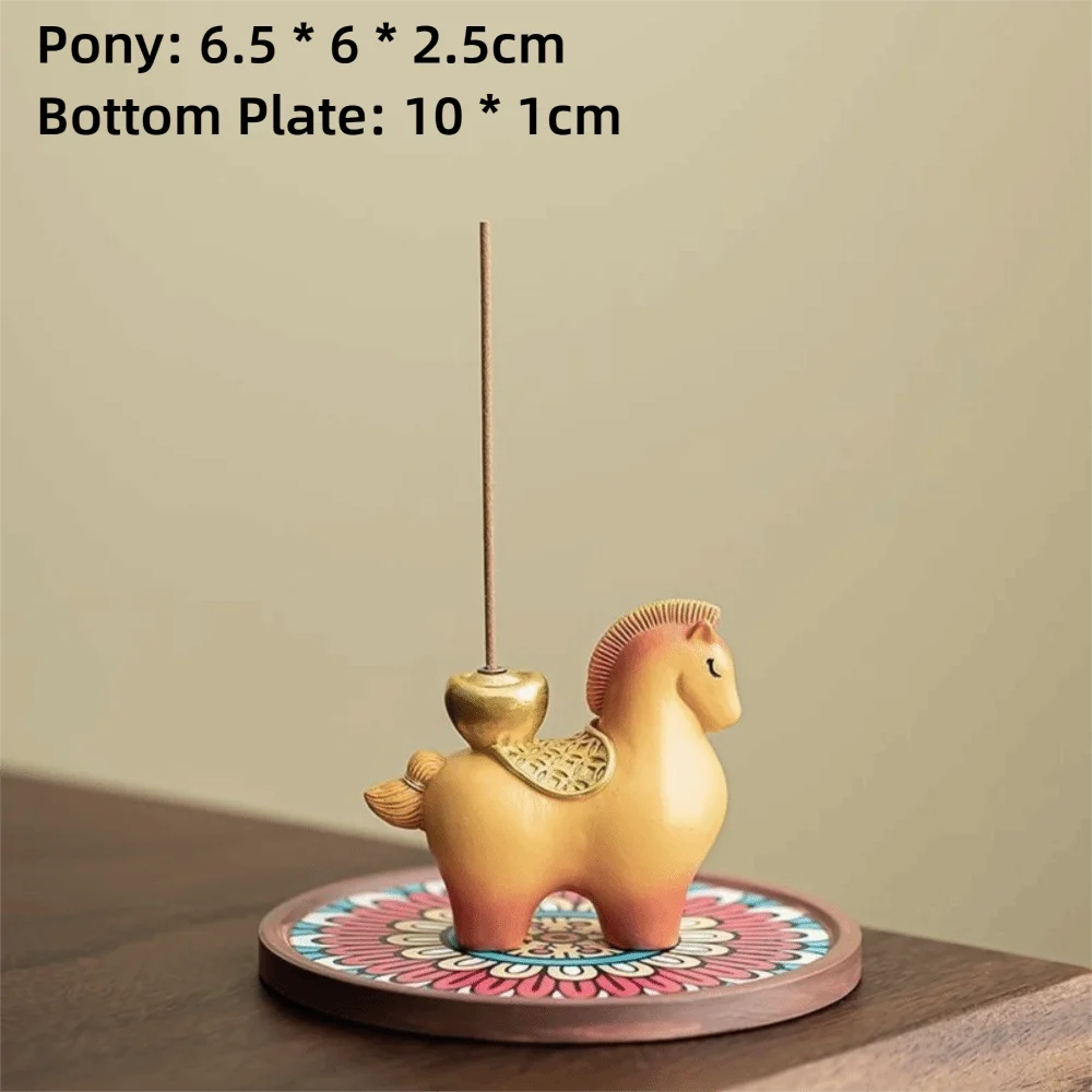 جديد مادة الراتنج زودياك المهر البخور الموقد الزينة تصميم الإبداعية البخور عصا حامل المهر شكل الموقد 2026 الحصان العام #6