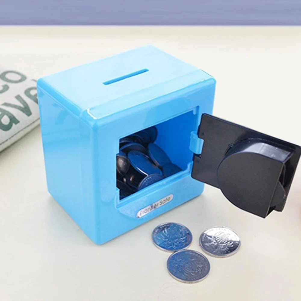 Mini ATM Piggy Bank ATM Machine Best Gift,Code Piggy Bank Money Counter Safe Box Coin Bank for Boys Girls Password Lock Case image 5