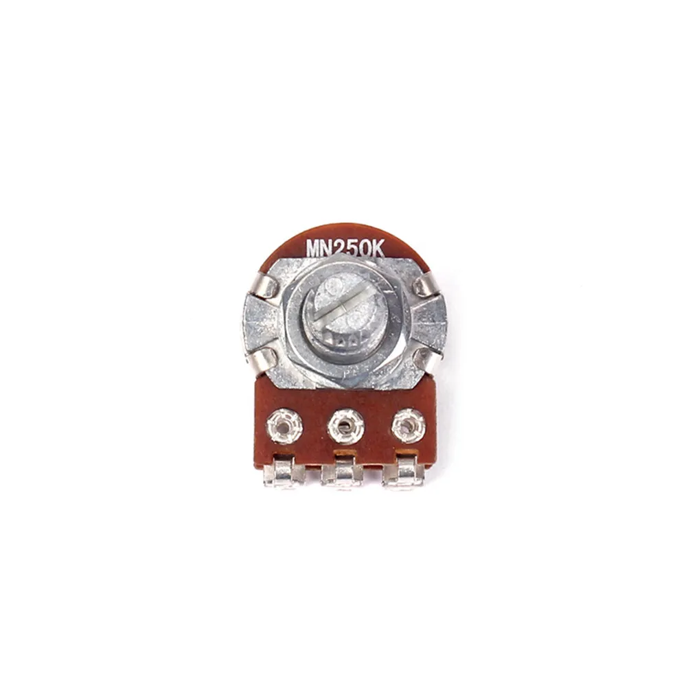 250K Dual Audio Taper Potentiometer with Split Shaft for Guitar Volume & Tone Control – High Performance