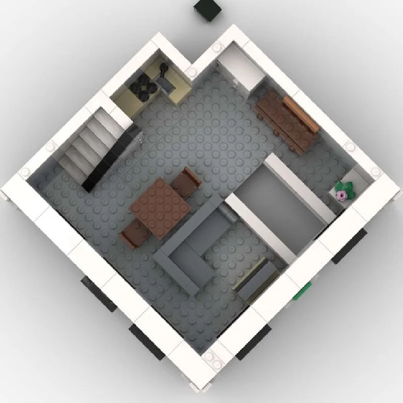 1724 Parti MOC Creative City Street Negozio di generi alimentari di lusso Modello Architettura Building Blocks Bambini fai da te Assemblaggio Mattoni Giocattoli Regali