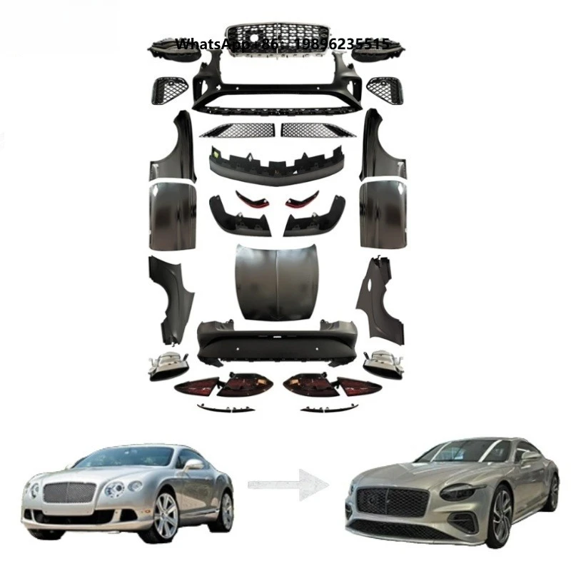 Body Kit Include Headlights Taillights Hood Front Rear Bumper for Bent GT 10-18 Car Bumpers