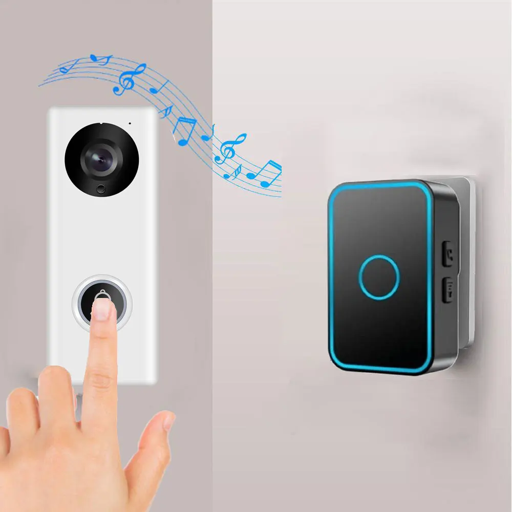 1080P POE IP videocitofono WIFI videocitofono Tuya APP campanello intelligente campanello WIFI allarme telecamera di sicurezza Wireless