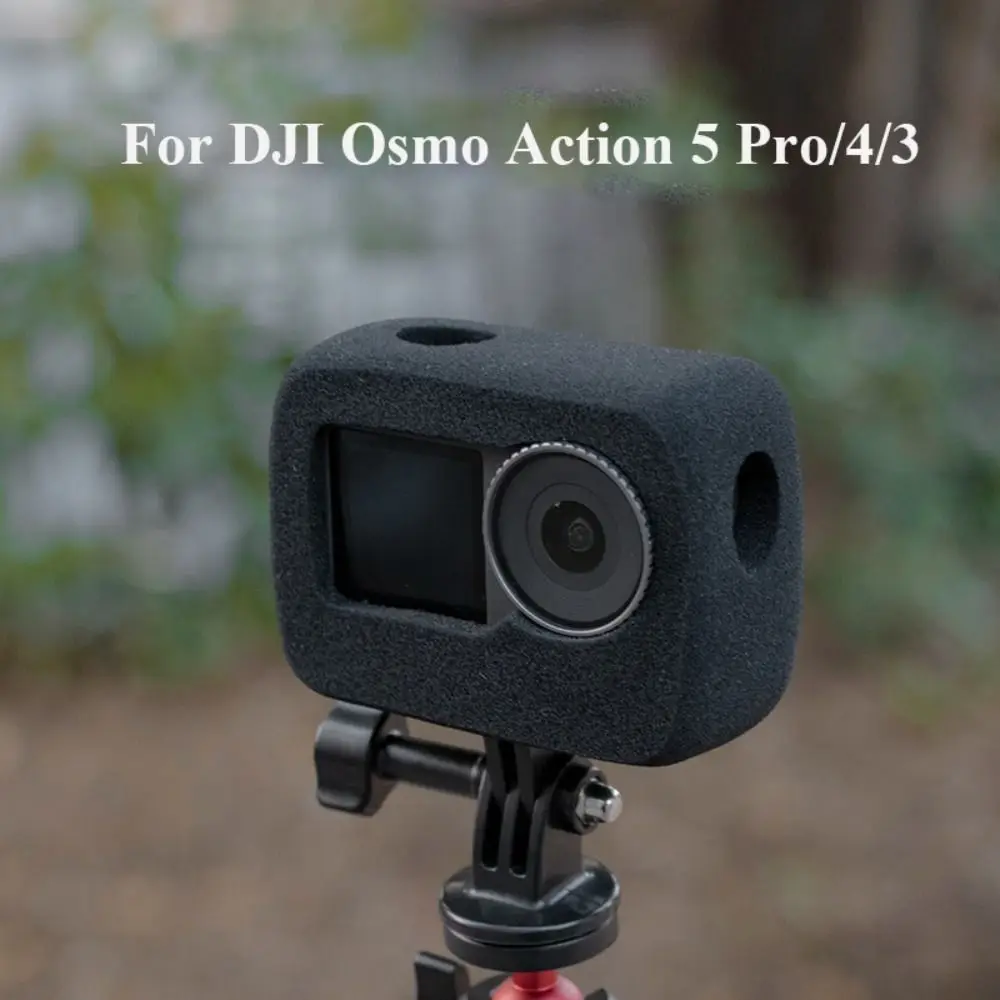 Windproof Sponge Foam Camera Case Noise Reduction Lightweight Windslayer Cover Protector for DJI Osmo Action 5 Pro/4/3