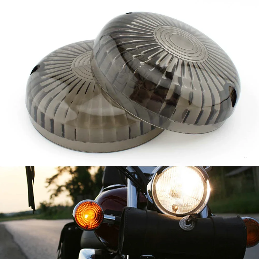 Motorcycle Smoke Clear Turn Signal Light Indicator Lens Cover For Yamaha V-Star 1100 650 Royal Star V-Max Cruisers MT274-003