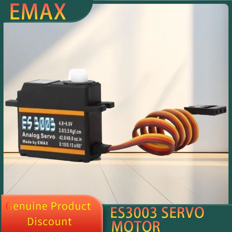 

EMAX ES3003 Plastic Analog Servo 17.5g Waterproof Servo with Gears for RC Car Helicopter Boat Airplane Accessories
