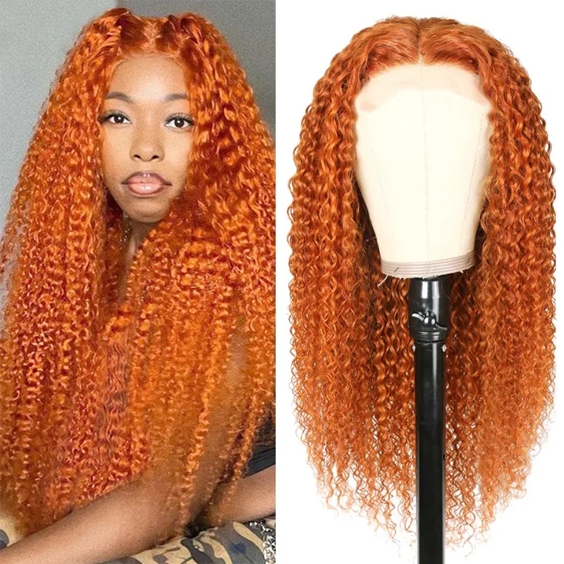 Human hair headband  water wave wig