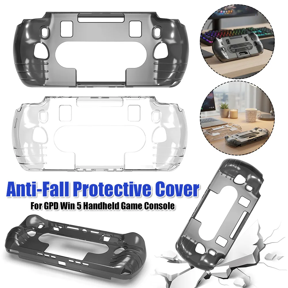 Funda protectora transparente de TPU para consola de juegos portátil GPD Win 5, funda de piel de TPU para consola de juegos, carcasa anticaída a prueba de golpes
