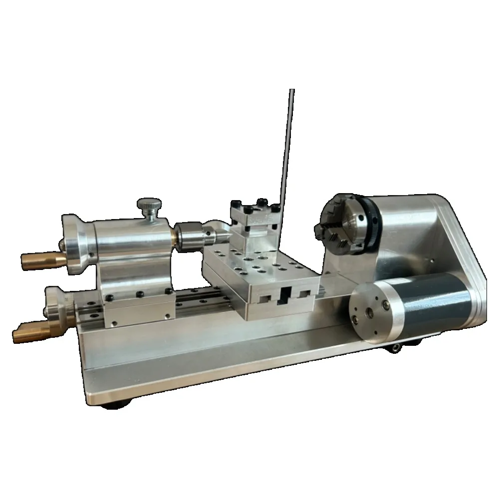Lathe Metal Bench Top Precision DIY Miniature Lathe， for Watchmaking Model Craft Woodworking Hobby Desktop