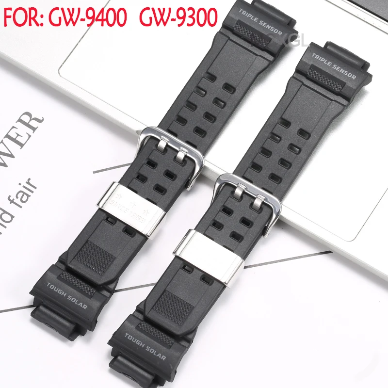 For Casio 10455201 Replacement Resin Band Fits GW-9400-1 Watch Band Rangeman GW-9400 Men's Strap Sport Watch Accessories