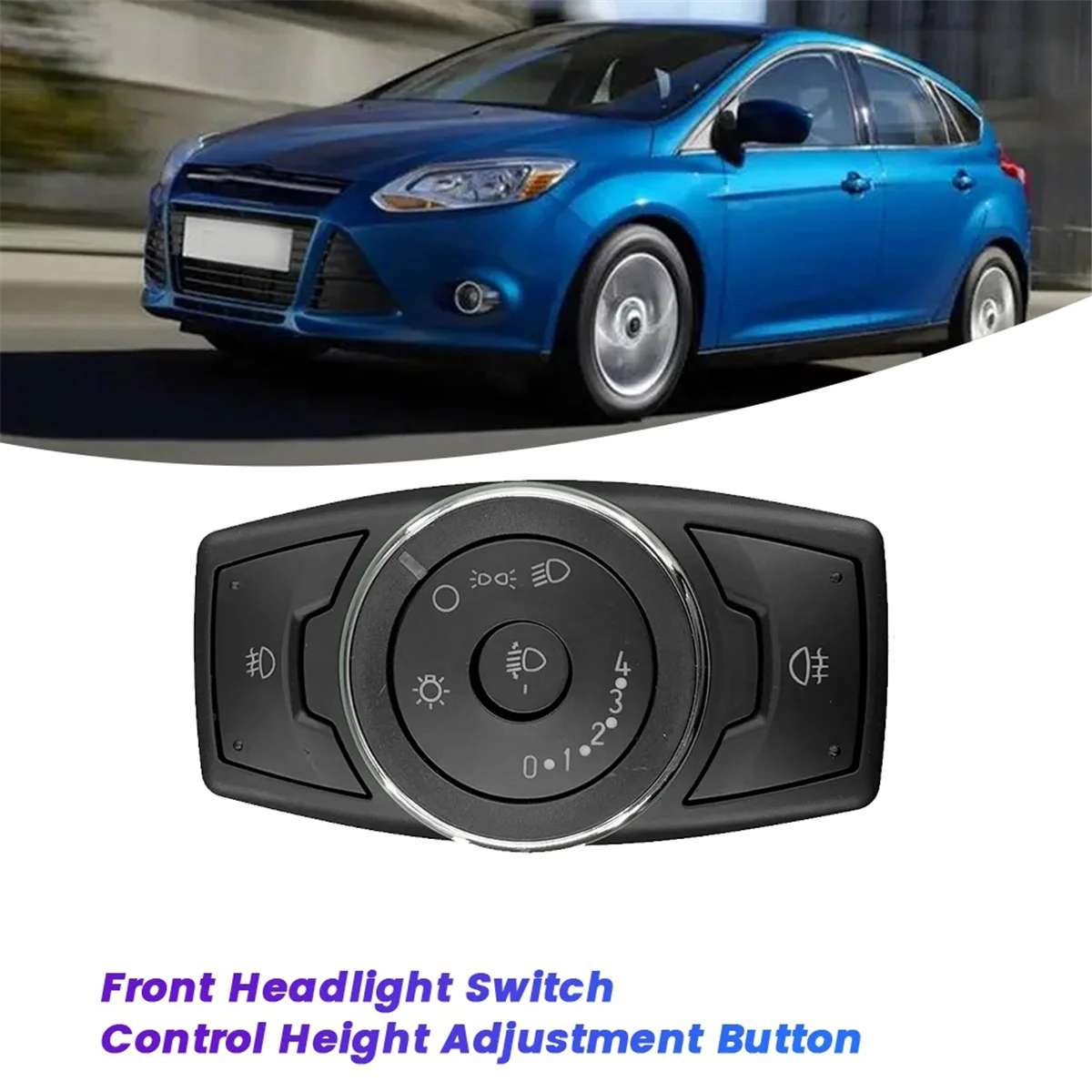 For Ford Focus 2012-2015 BM5T-13A024FCPL Instrument Front Headlight Switch Control Height Adjustment Button BM5T13A024