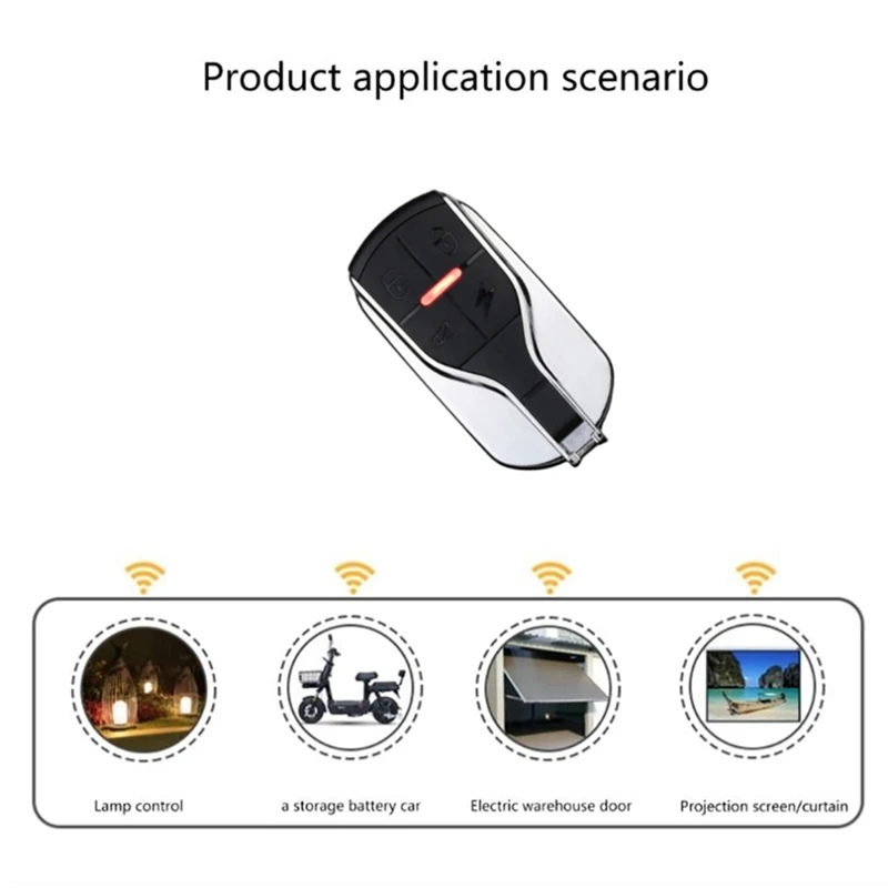 Wireless Remote Control RF Copying Controller Garage Door Clone Code Transmitter Motorcycle Duplicator Key