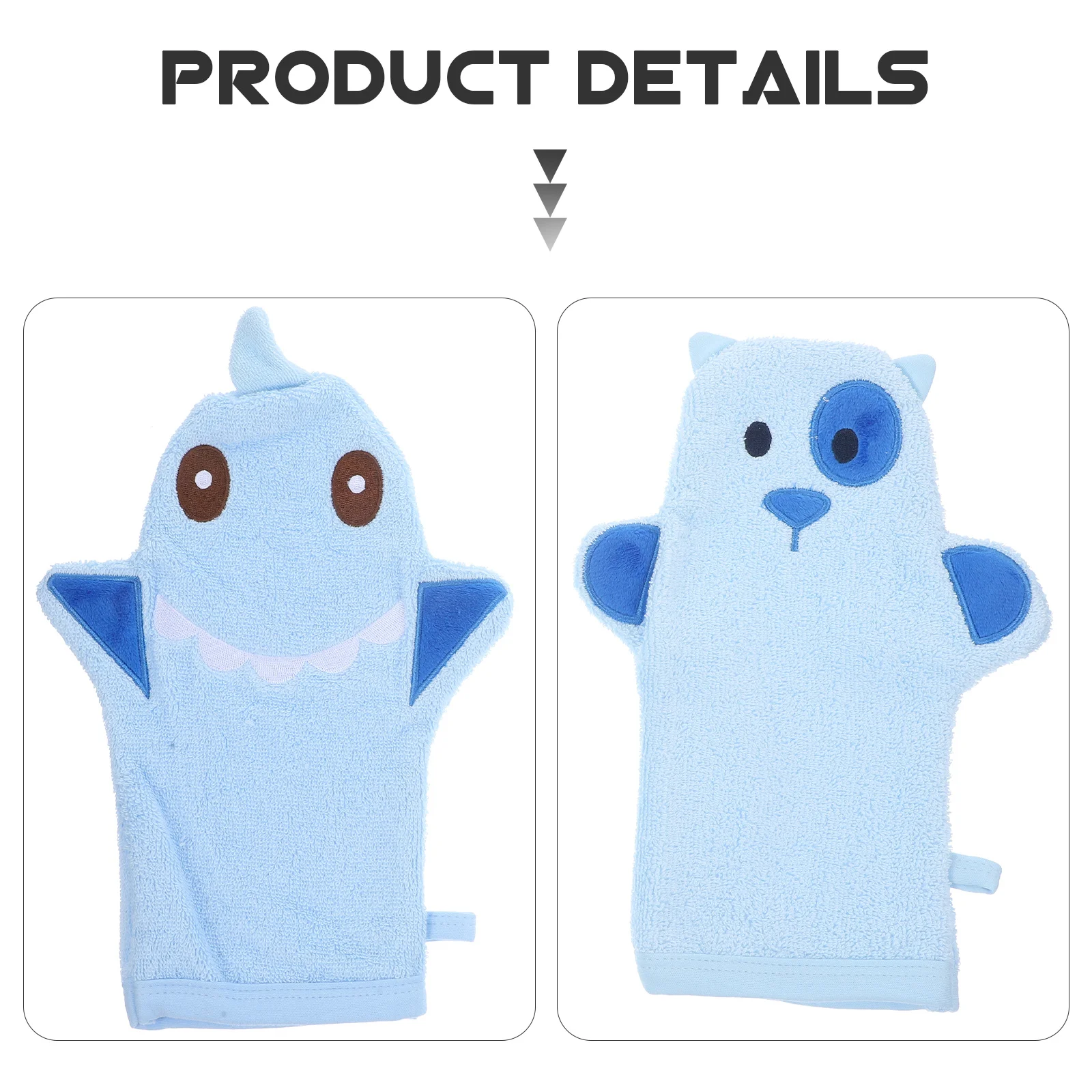 2 قطعة شكل الحيوان التقشير دش قفازات الاطفال حمام القفازات قابلة لإعادة الاستخدام أدوات تنظيف الجسم لتنظيف بشرة الطفل