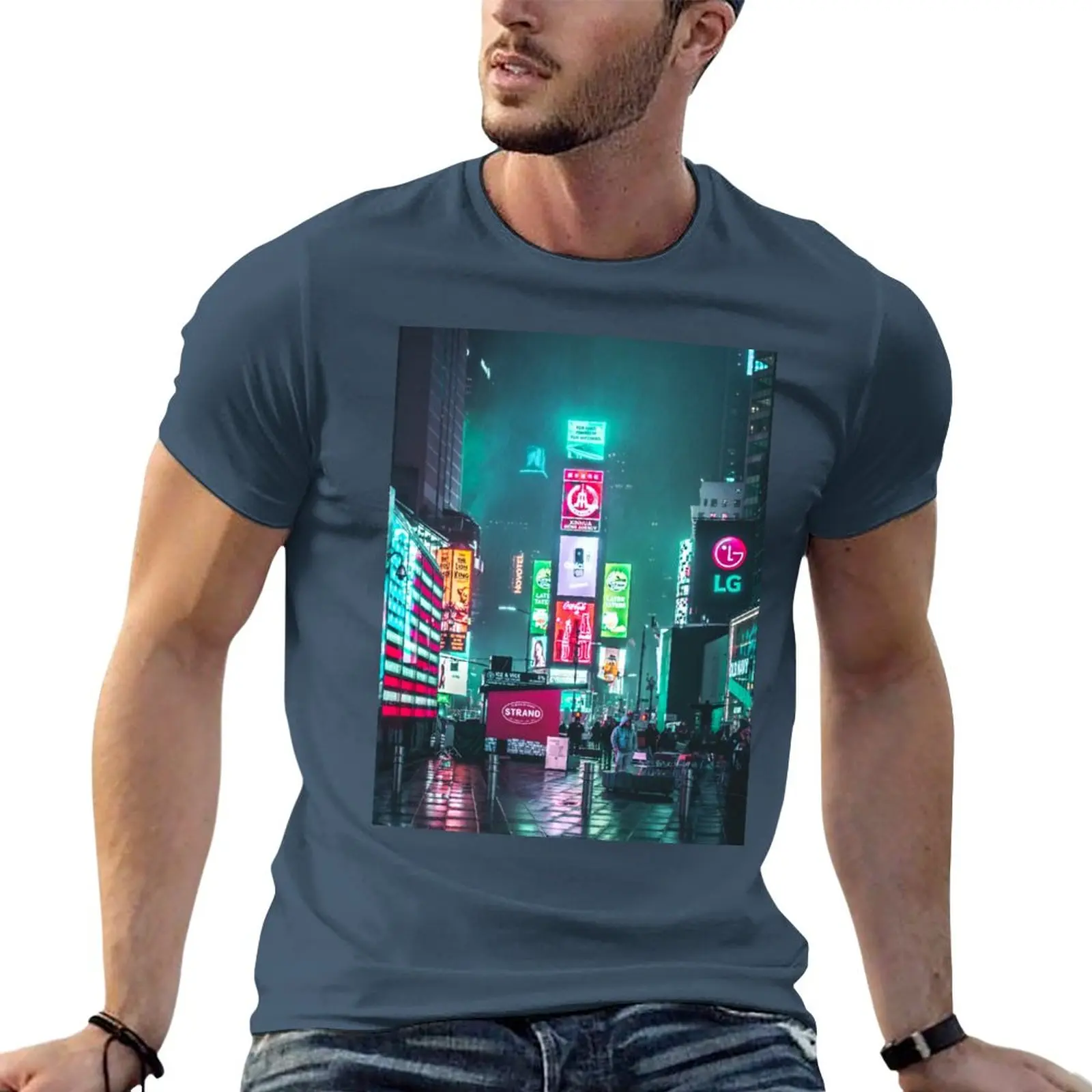 

Tokyo Nightlife neon T-Shirt tops animal prinfor boys cute tops men clothing