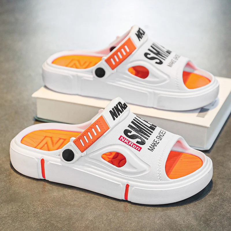 

Unisex Summer Slippers Soft Bottom Anti-Slip Wear-Resistant Driving Sports Big Size Beach Sandals Breathable EVA Material