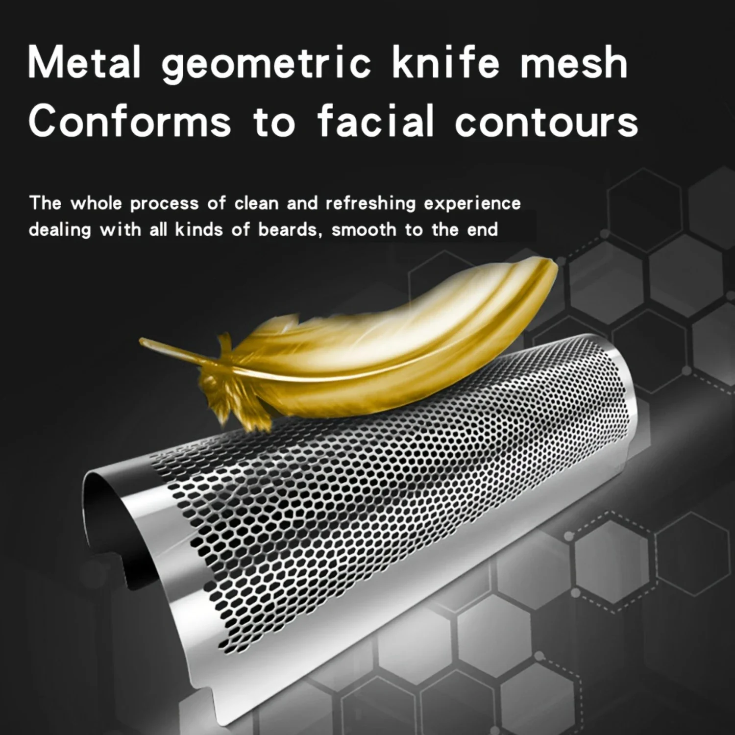 Shaving Reciprocating Mesh Shaver, Aluminum Foil Type Shaver For Outdoor Men's Shaving Comes, USB Charging Interface