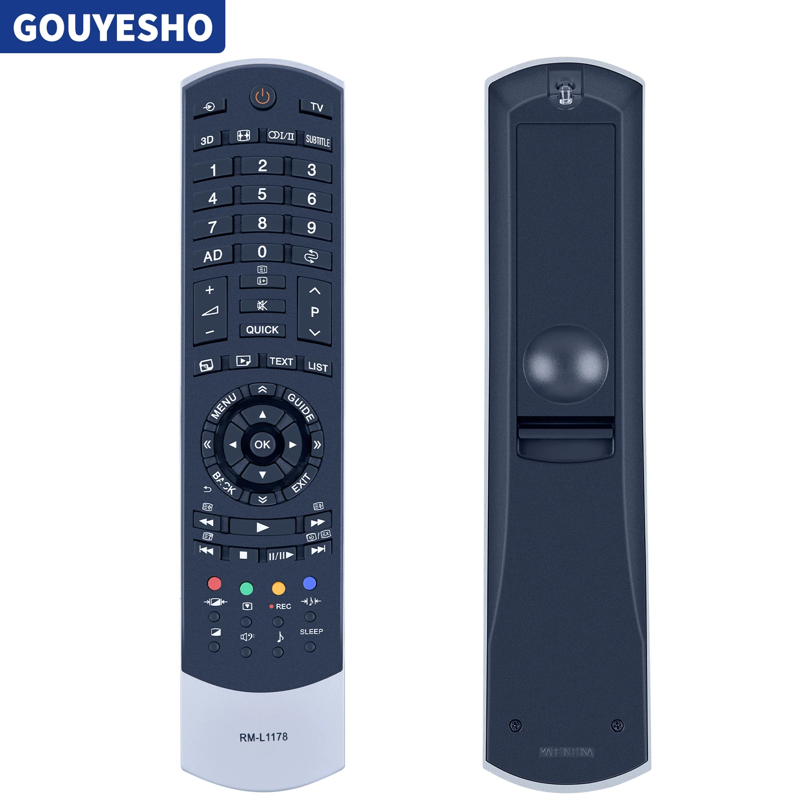 New Universal Remote Control for Toshiba Smart TV RM-L1178 Directly Use