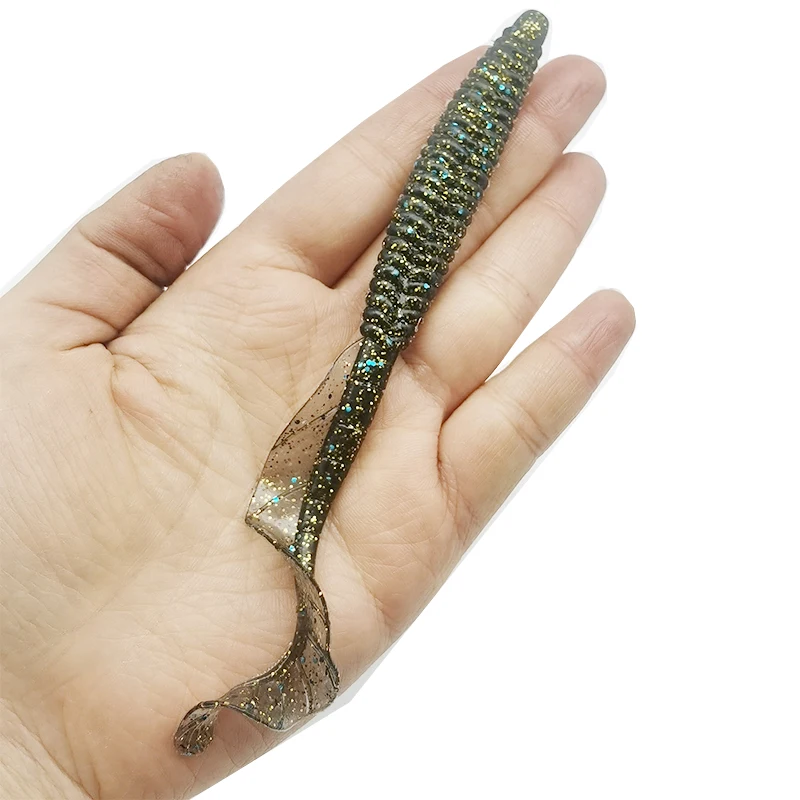 3 Stück Angelköder mit weichem Schwanz, 12,5 cm/4,92 Zoll/8 g, künstlicher Köder – Detail 6