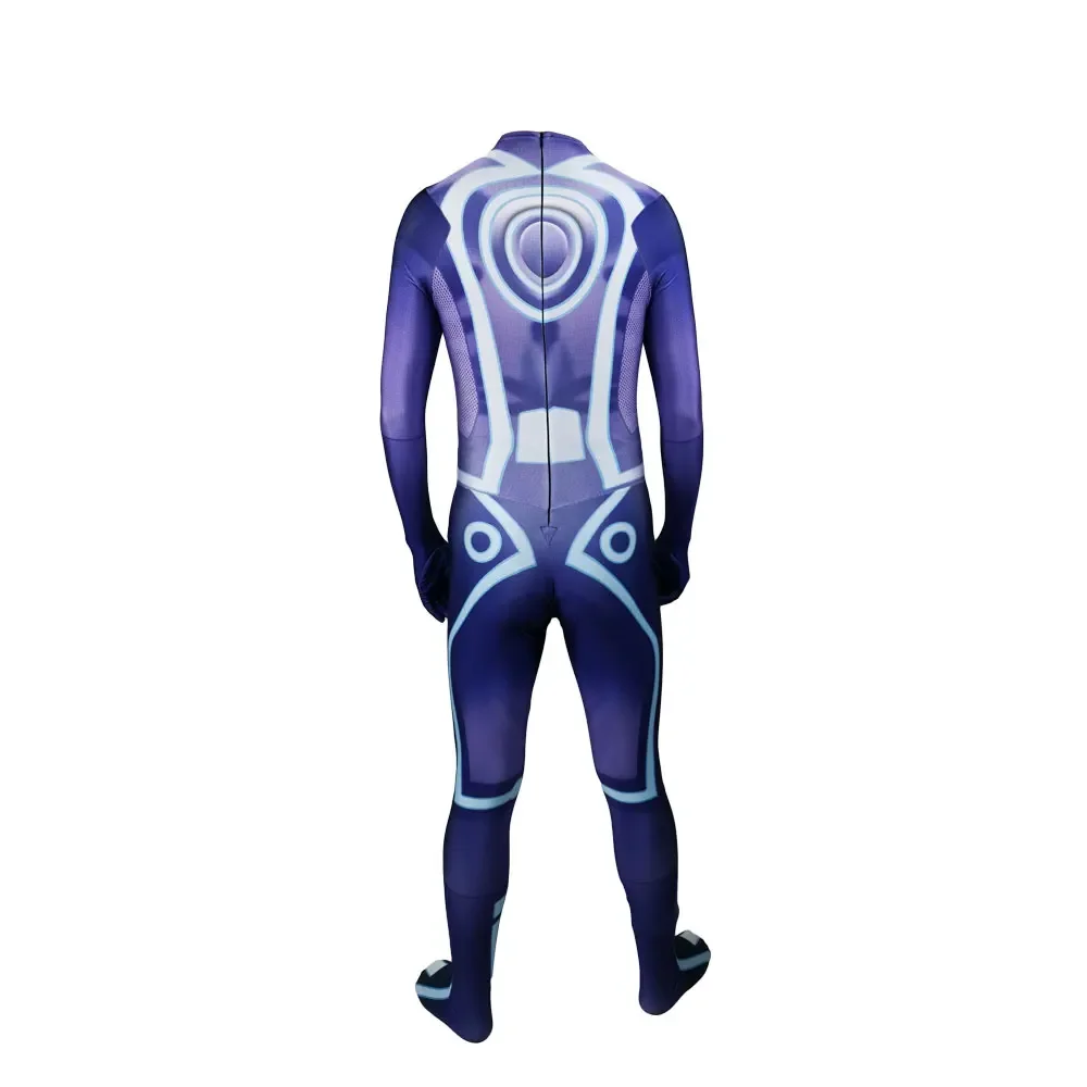 Halloween Adults Kids Tron Legacy Cosplay Costume Female Girls  Superhero Zentai Suit Woman Bodysuit