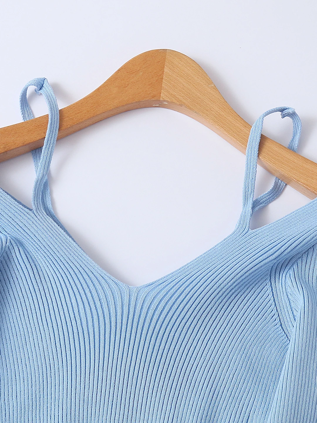 سترة محبوكة طويلة من Oulder Bared V-Ne بقصة ضيقة عالية المرونة للخريف سترة نسائية جديدة قابلة للتنفس 8890