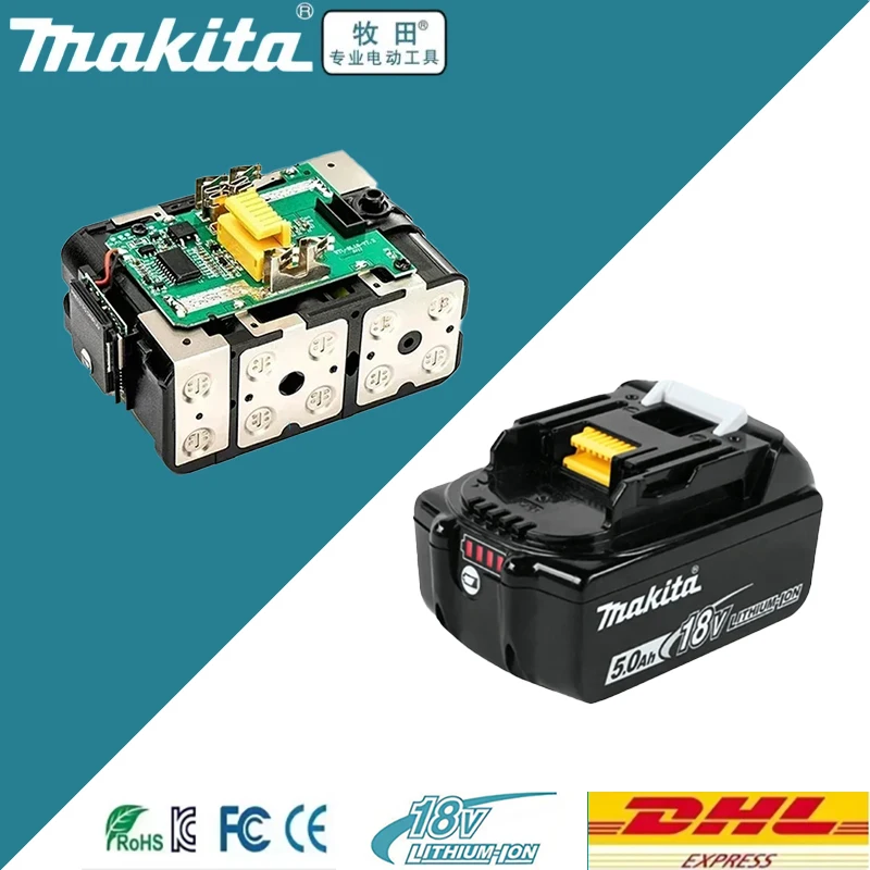 

Genuine Original Makita 2Ah/5Ah/6Ah/9Ah 18V Battery, for Makita BL DTD DTW DAS TD TW BCS BDA BDF DMP GA Power Tools Battery