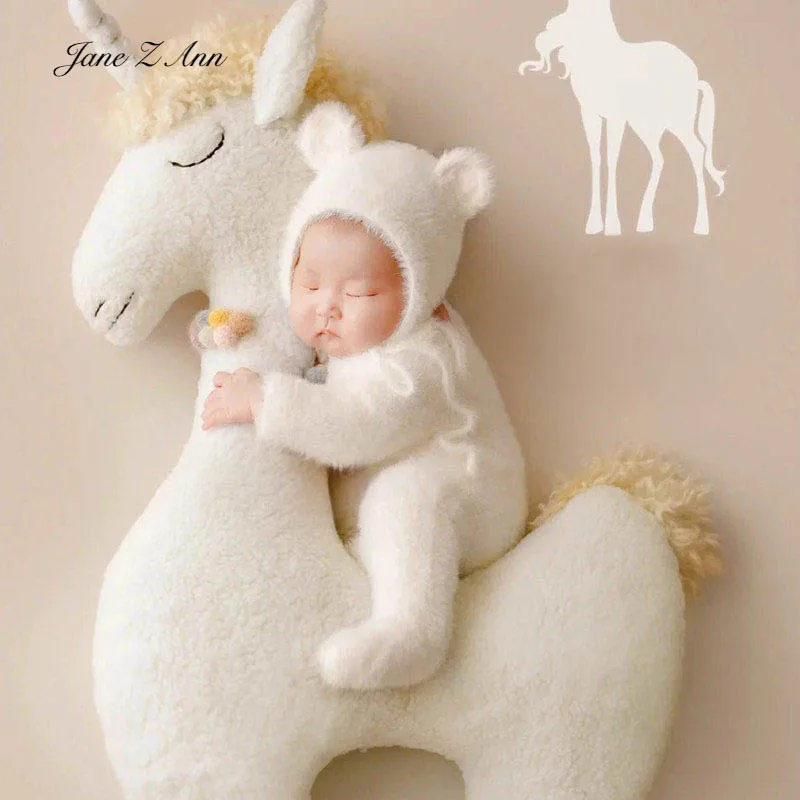 

Реквизит для фотосъемки новорожденных, вязаная шапка с белым медведем и комбинезон на ногу, наряд для детской фотосессии