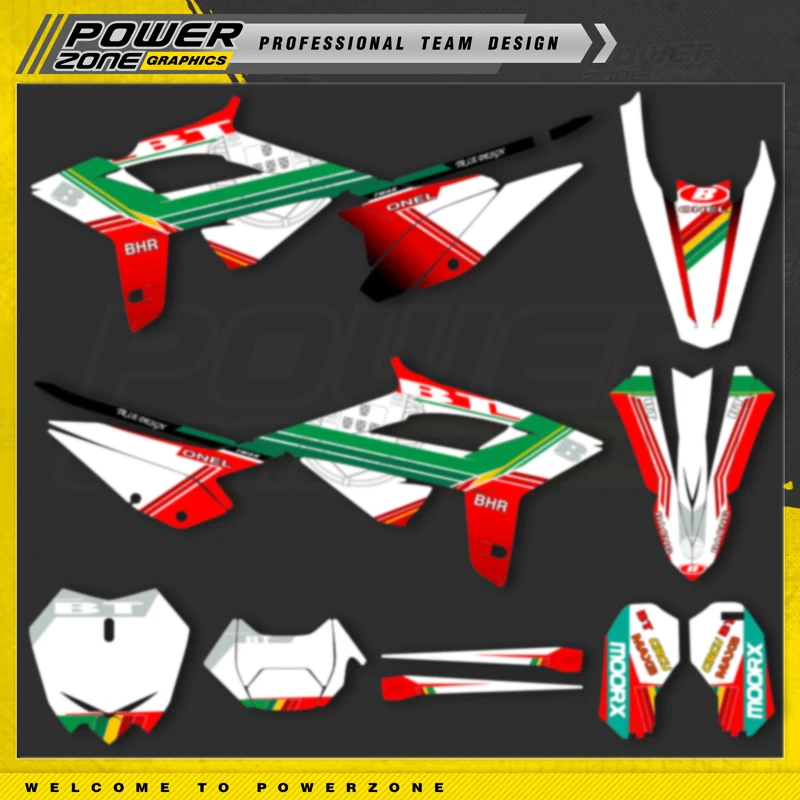PowerZone Custom For BETA 2020 2021 2022 RR RR-S 125 200 250 300RR 350 390 430 480 RR-S RX   Graphic Decal & Sticker Kit 04