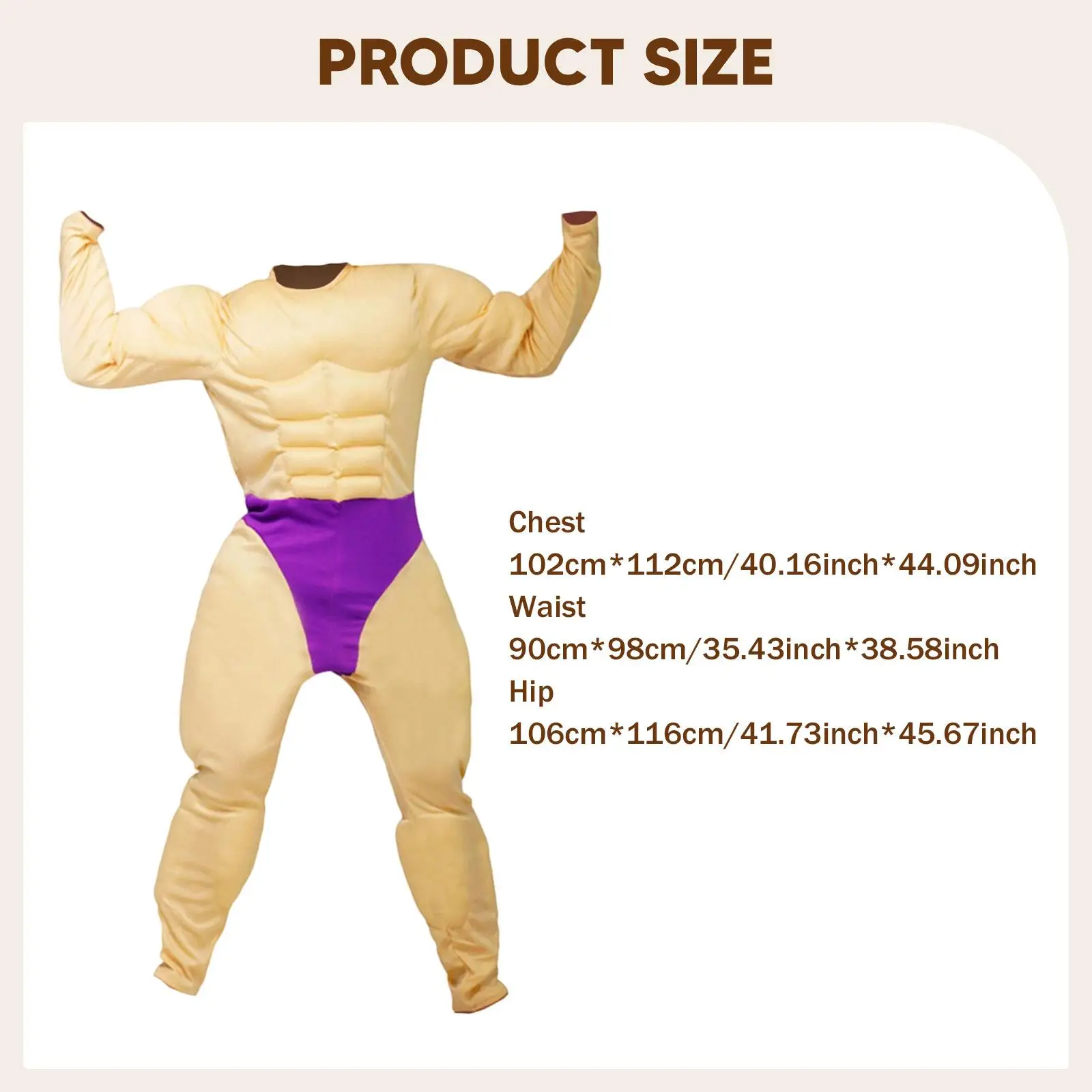 筋肉ジャンプスーツコスチューム装飾的なボディビルダーの服を着てパーティーに参加するための