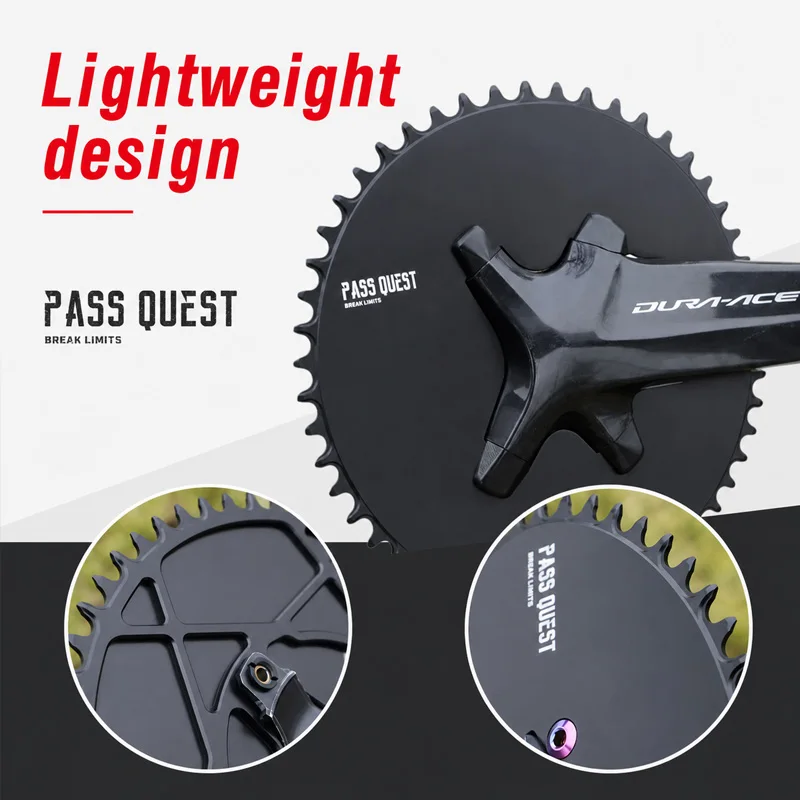 PASS QUEST 110 bcd 4 bolt chainring For Shimano dura ace R9100 105 R7000 ultegra R8000 4 Arm crank Closed chainring narrow wide