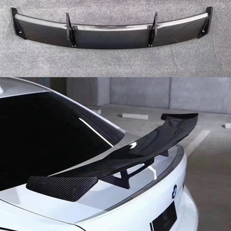 Car Styling GTS Carbon Fiber Modified Rear Spoiler Tail Wing For BMW 1M M3 F82 E87 E90 E92 E93 F30 F10 Revozport Style