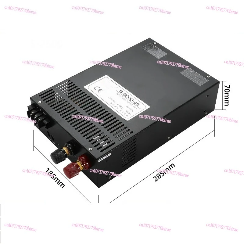 S-3000-48 High Power Supply 3000W 48V 62.5a Adjustable AC DC Switching Power Supply
