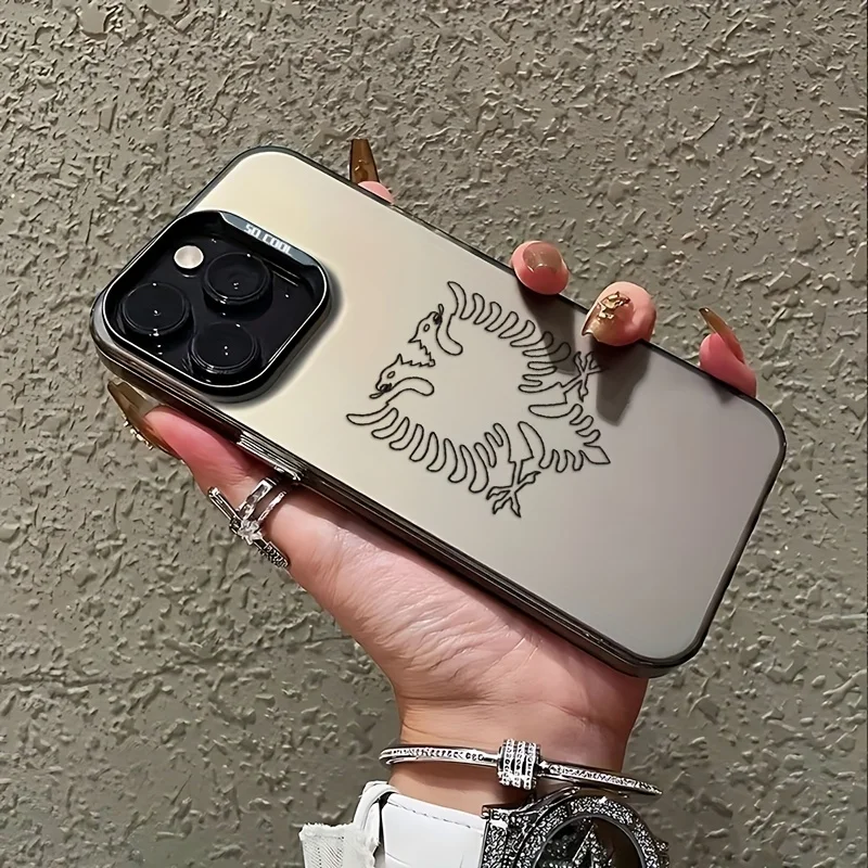 حافظة هاتف محمول بنمط الخط الألباني الإبداعي لهاتف آيفون 16، 15، 14، 13، 12، 11 Pro Max Plus غطاء خلفي غير لامع مقاوم للصدمات