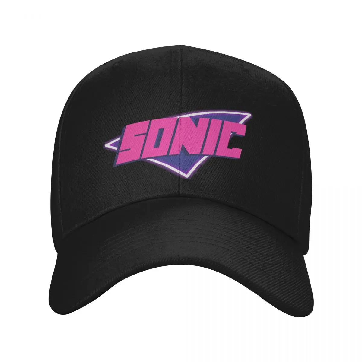 

Sonic Drive-In Logo Redesign Baseball Cap Christmas Hat Icon Trucker Hat Mens Caps Women's