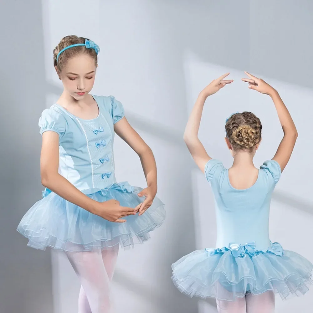 Dance Wear Ballet Tutu Princess Children Clothing Stage Costumes Fairy Kids Clothes Performance Elegant Leotards for Girls Dress
