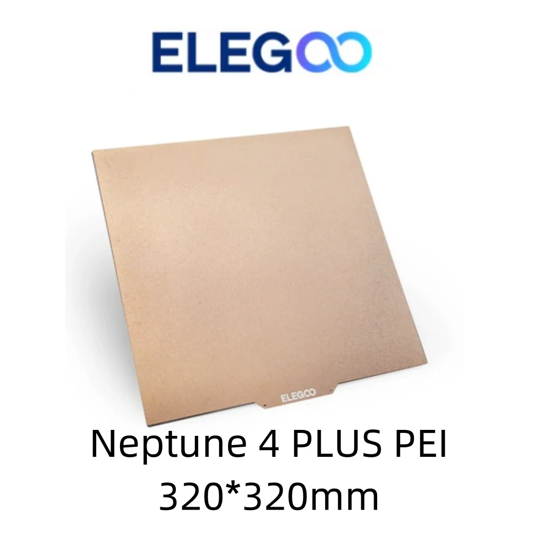 ELEGOO 3D Printer PEI Build Plate Kit(No stickers) for Neptune 4 4Pro 4Plus 4Max Hotbed platform Multi models official parts