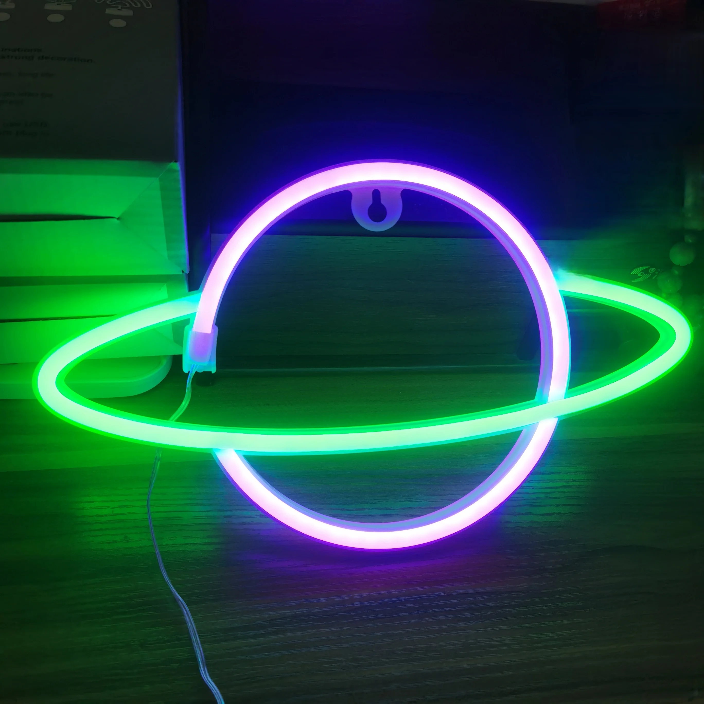 Planet Neon Sign, USB/Battery Powered Wall Decoration Sign, Bedroom, Boys and Girls Room, Game Room, Birthday Gift