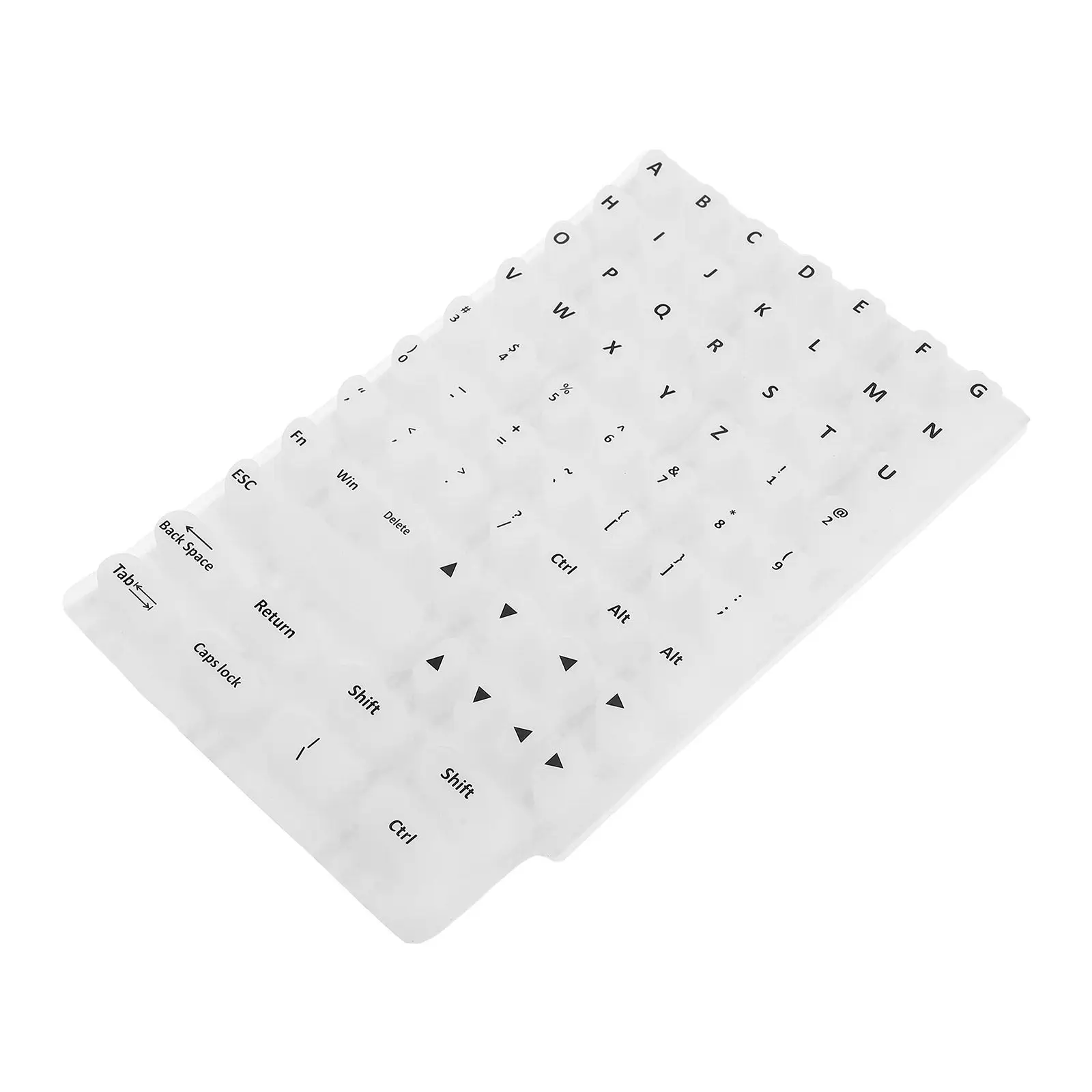 Silicone Keyboard Protection Cover Raised Keycaps Nail-Friendly Typing Stickers Soft Key Protectors for Pc Laptop Desktop Women