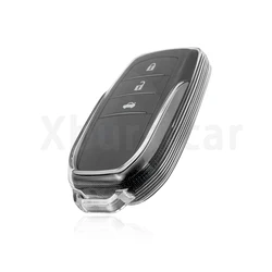 Transparent TPU Car Key Case Cover Shell Fob For Toyota Sienna Venza Harrier Tundra RAV4 Prime Mirai Hilux Alphard Vellfire