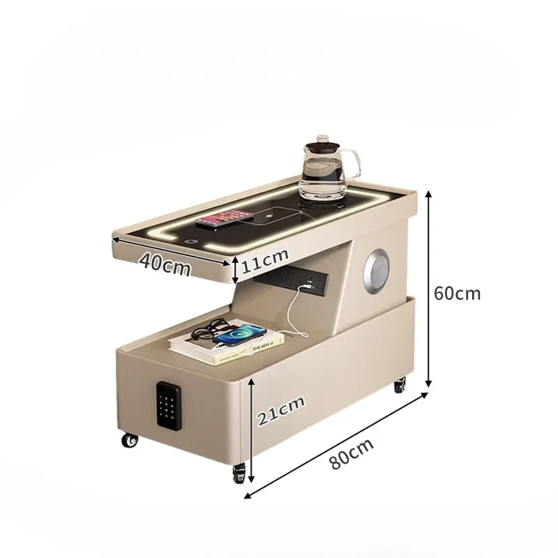 Factory Direct 2026 Sofa side cabinet Multifunctional smart locker Wireless charging Living room locker