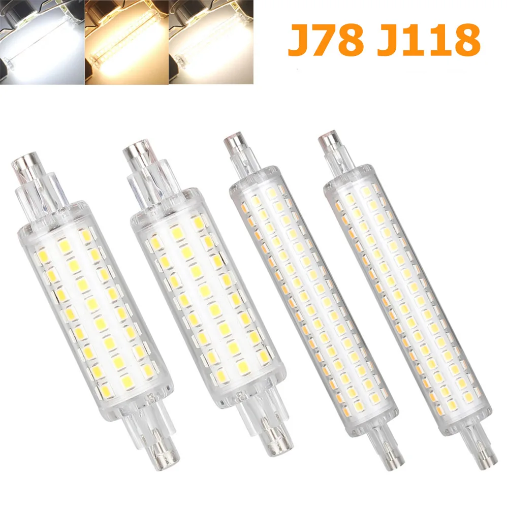Pop J78 J118 R7s LED Flood Light Energy-saving Decorative 3000K 4500K 6500K Bright Bulbs High Power Lamp 110V 220V 360Beam Light