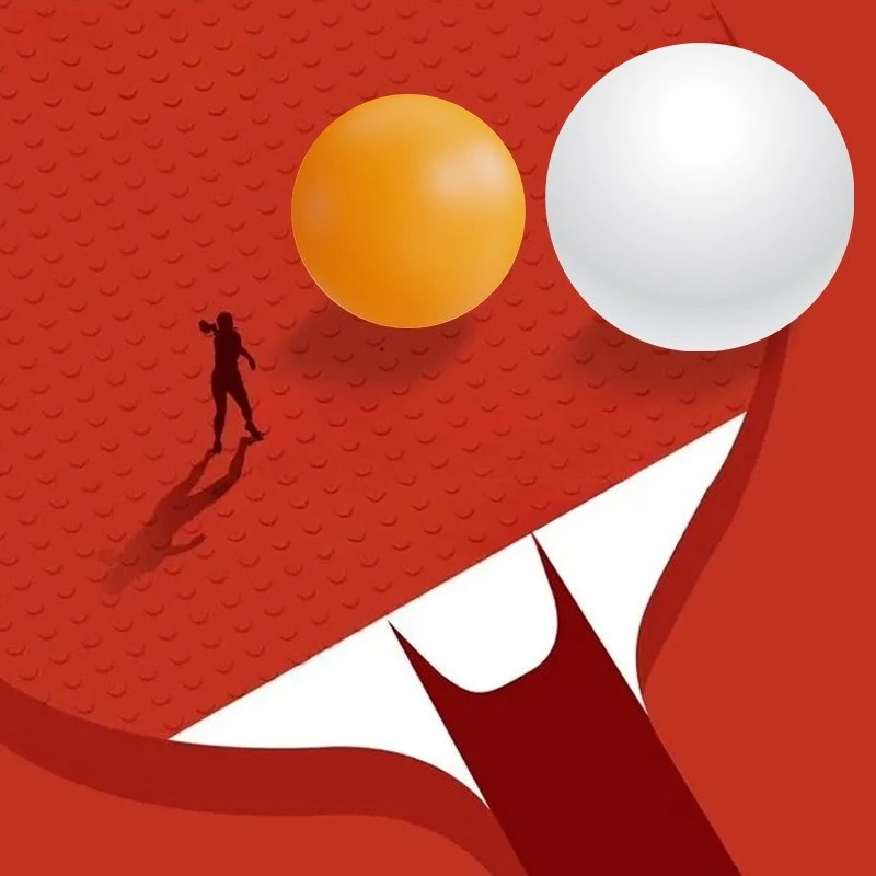 55Mm Table Tennis Large Ball Home Training Table Tennis, Wear-resistant and Not Easy To Break