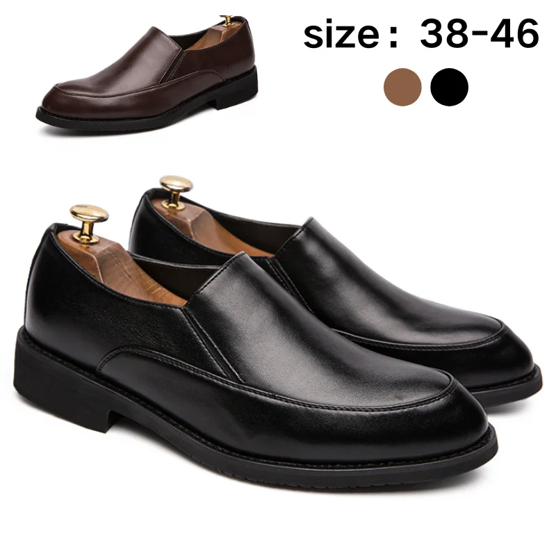 

Mens Formal Business Oxford Shoes Comfortable Leather Dress Shoes for Big Size 46