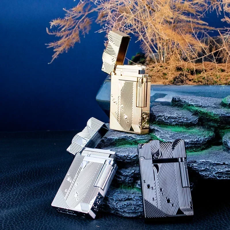 

Rowenta газовый шкив с боковым шкивом, изысканная мужская надувная зажигалка, инструмент для зажигания для курения дыма, аксессуары Вейп