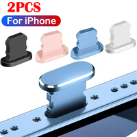 2pcs Metal Dust plug Charging Port Dust Plug for iPad iPhone 14 Plus 13 12 Mini 11 Pro Max Xr for ios Lightning Plug Accessories