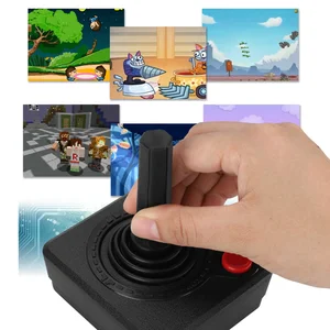 Kablosuz denetleyici ergonomik ve rahat uyum, çubuk analog çubuk, aşınmaya dayanıklı, analog joystick, 3d, malzemeler, kullanıcı dostu, atari 2600 için klima sistemi Atari 2600 oyunlarının en iyi 10 satışı-4 numaralı oyunlar