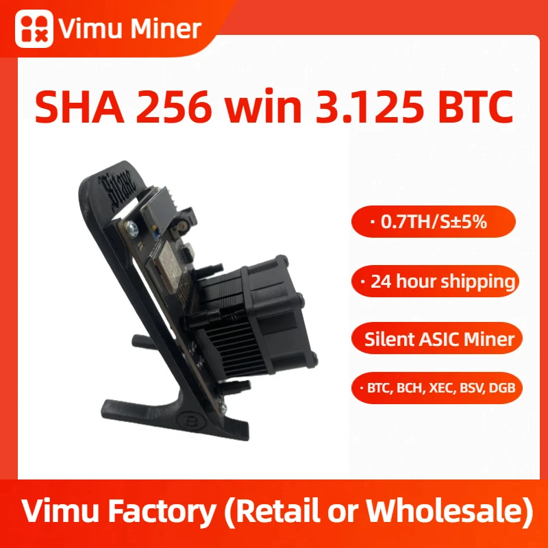 Bitaxe Supra 403 Bitcoin Miner 0.7TH/s | BM1368 ASIC Solo Mining | Ultra Silent Home & Office BTC Mining Desktop Mini Sever