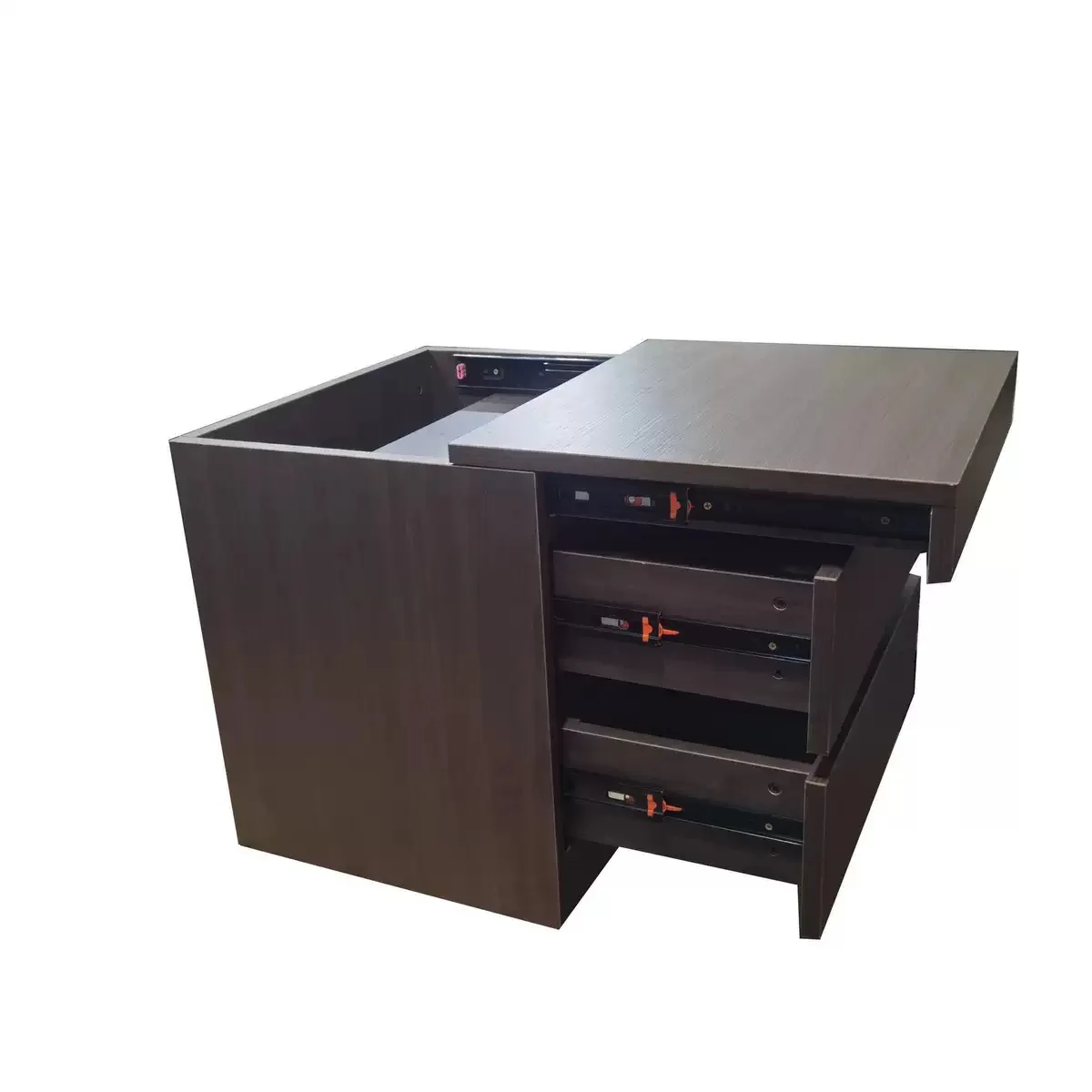 Modern, safe and stylish secret storage gun safe holder, hidden compartment bedside table for storing valuables