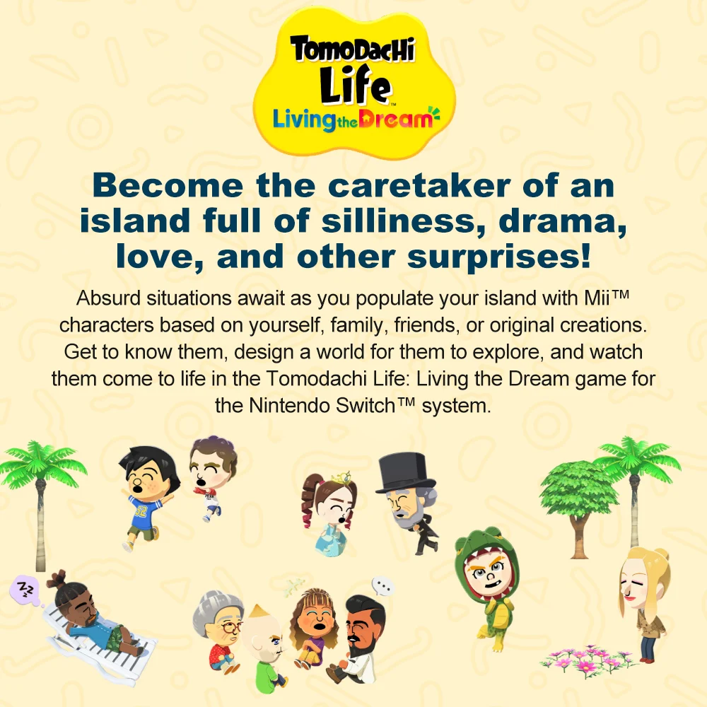 Tomodachi Life Living the Dream Nintendo Switch Games Deals 100
