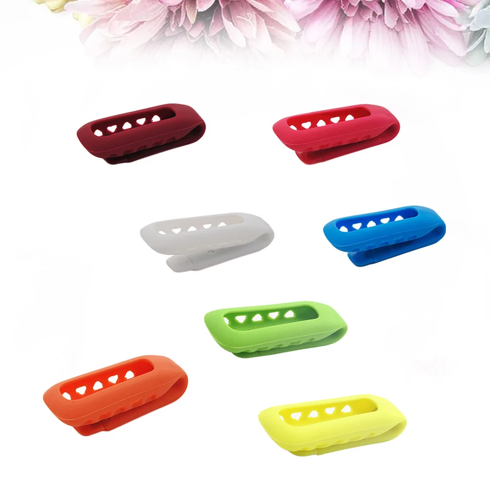 

7Pcs Pedometer Silicone Clips Colorful Replacement Holder for One to Pocket Belt Bra Pedometer Silicone Clips