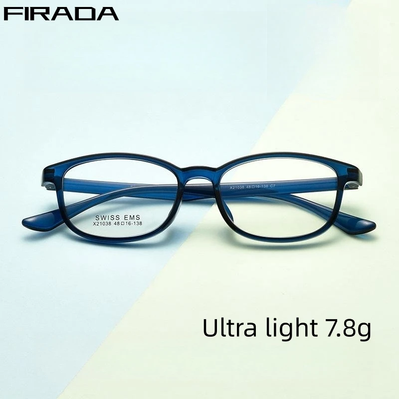 

FIRADA Fashion Comfortable Glasses Boy Transparent Square TR90 Eyewear Girl Prescription Eyeglasses Frame For Children X21038R