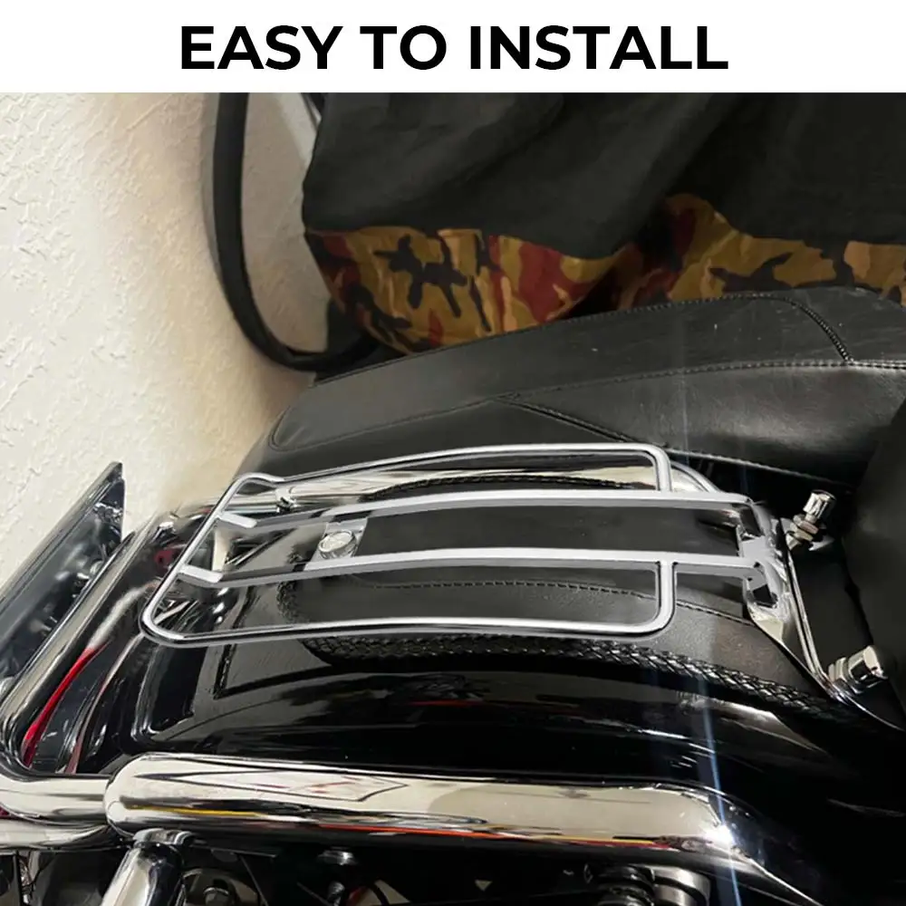 For Harley Electra Glide Ultra Classic FLHTCU/I 1997-2019 Motorcycle Detachable-Style Luggage Rack Heavy Duty Metal Chrome Part